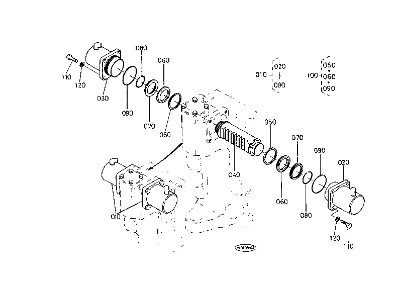 Swing Cylinder and Section Parts