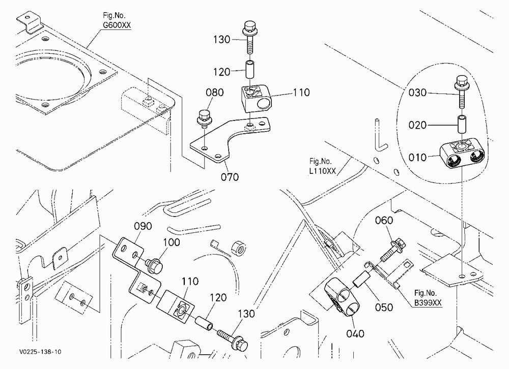 HOSE CLAMP (RIGHT) [EXCEPT HIGH FLOW]