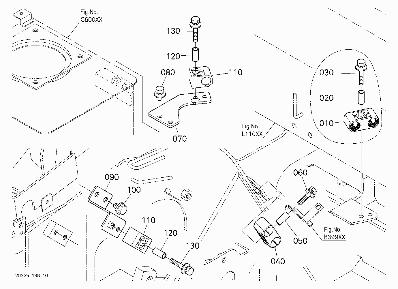 HOSE CLAMP (RIGHT) [EXCEPT HIGH FLOW]