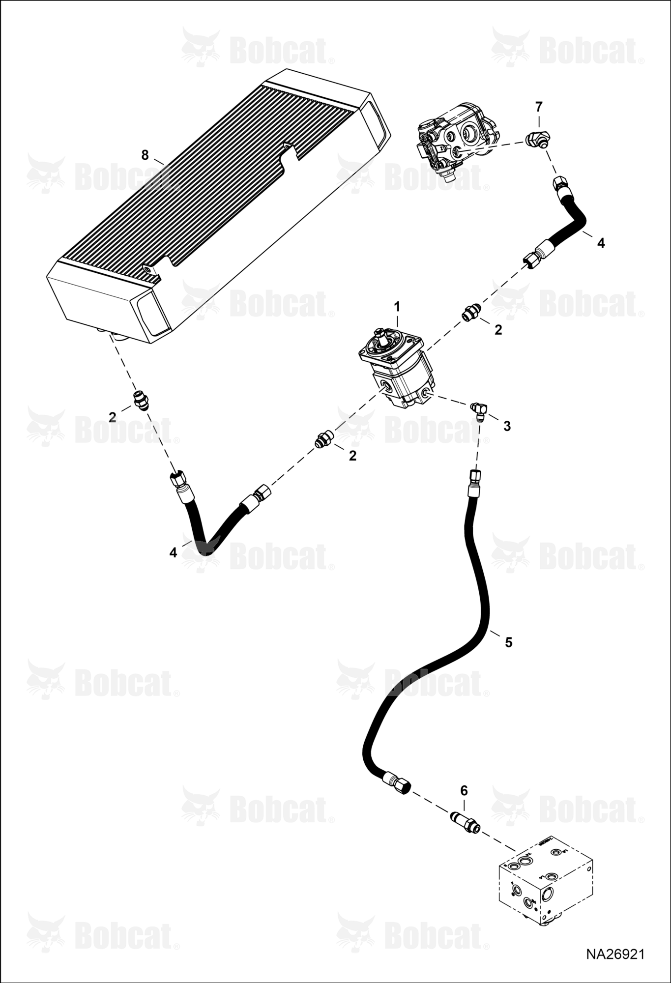 Hydraulic Circuitry (Fan Motor) (Non-reversible)