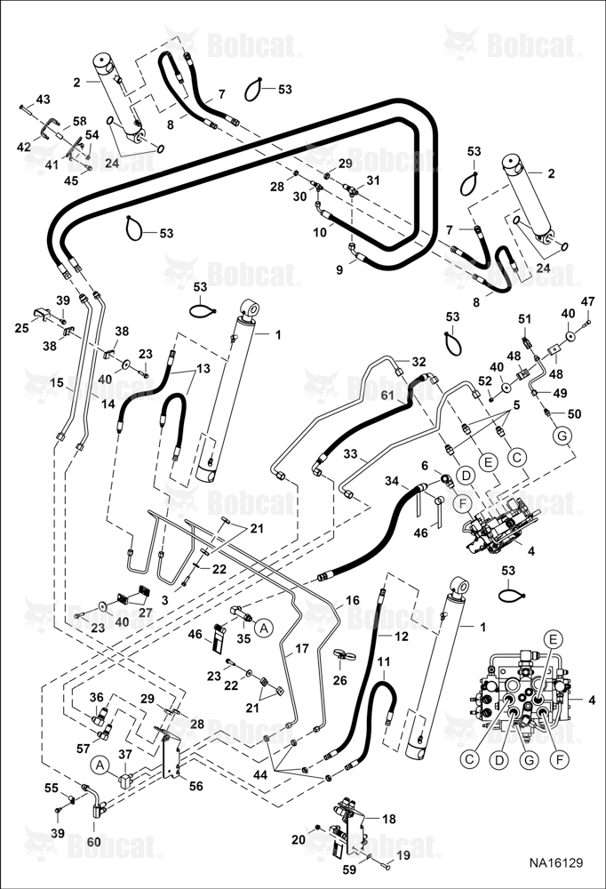 Hydraulic Circuitry (W/O BPV Junction Block) AR9R20401 & Above