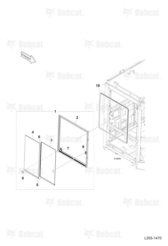 Cabin (Door Assembly) (R.H.)