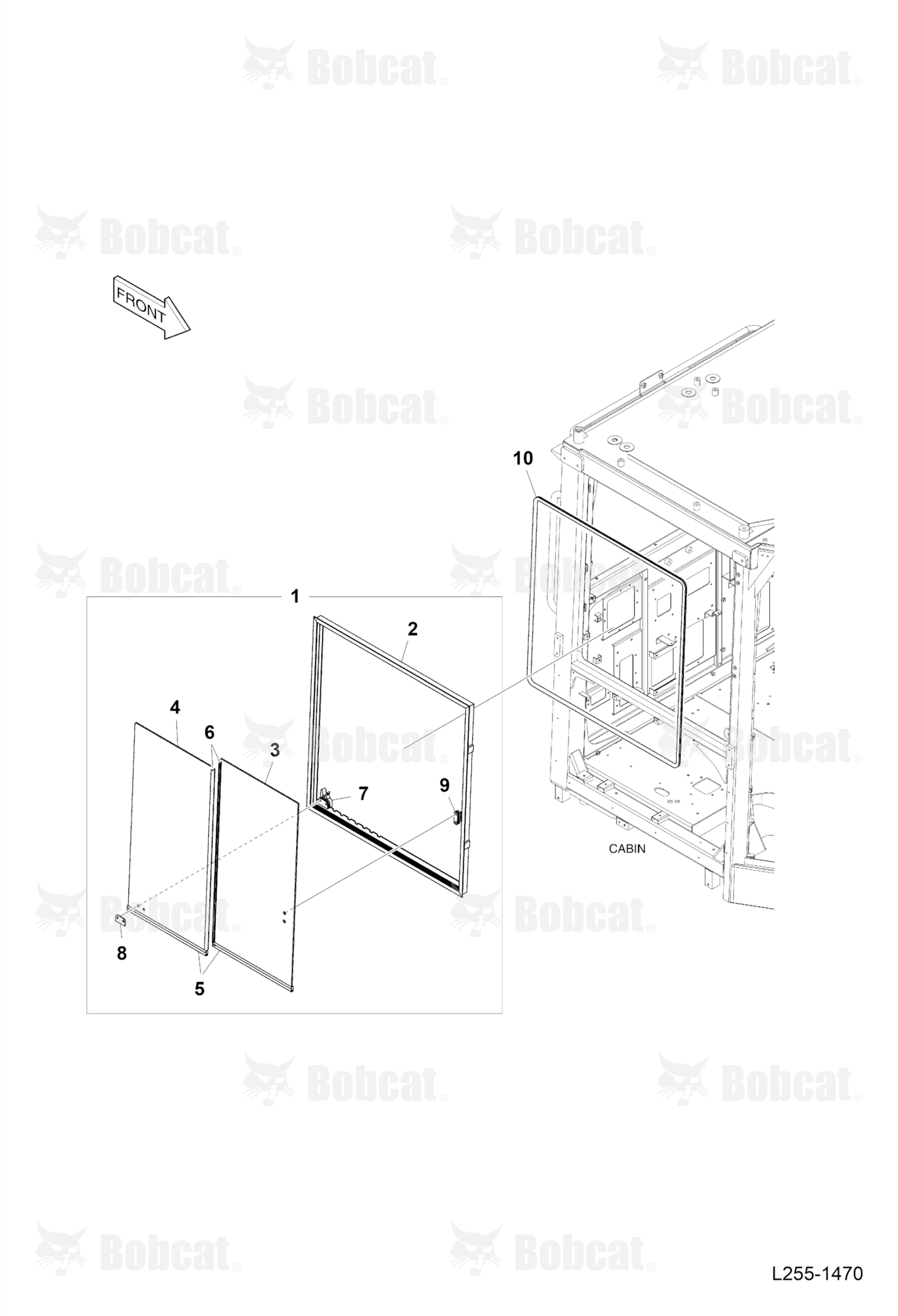 Cabin (Door Assembly) (R.H.)