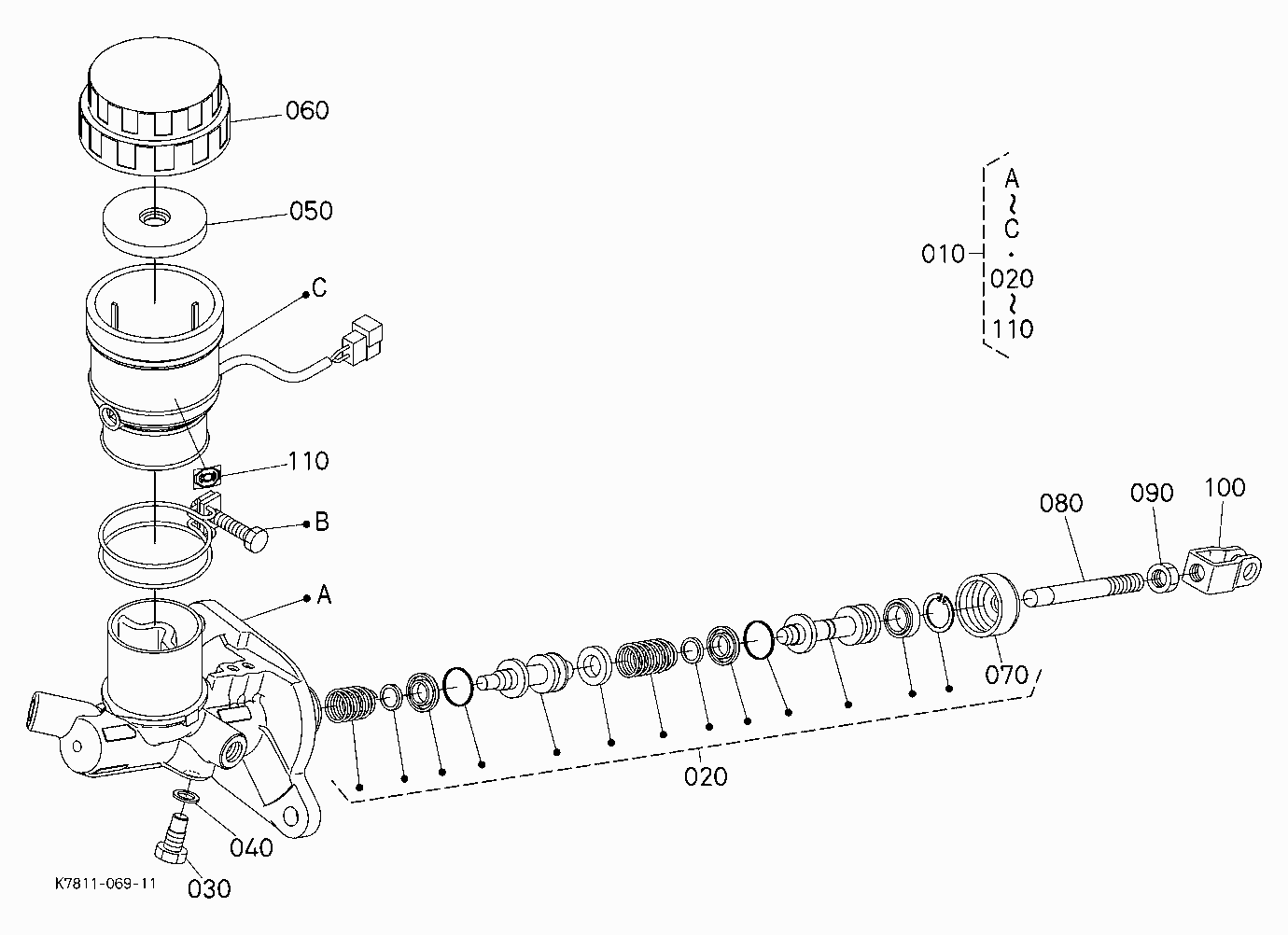 BRAKE MASTER CYLINDER [COMPONENT PARTS] [2024 MODE
