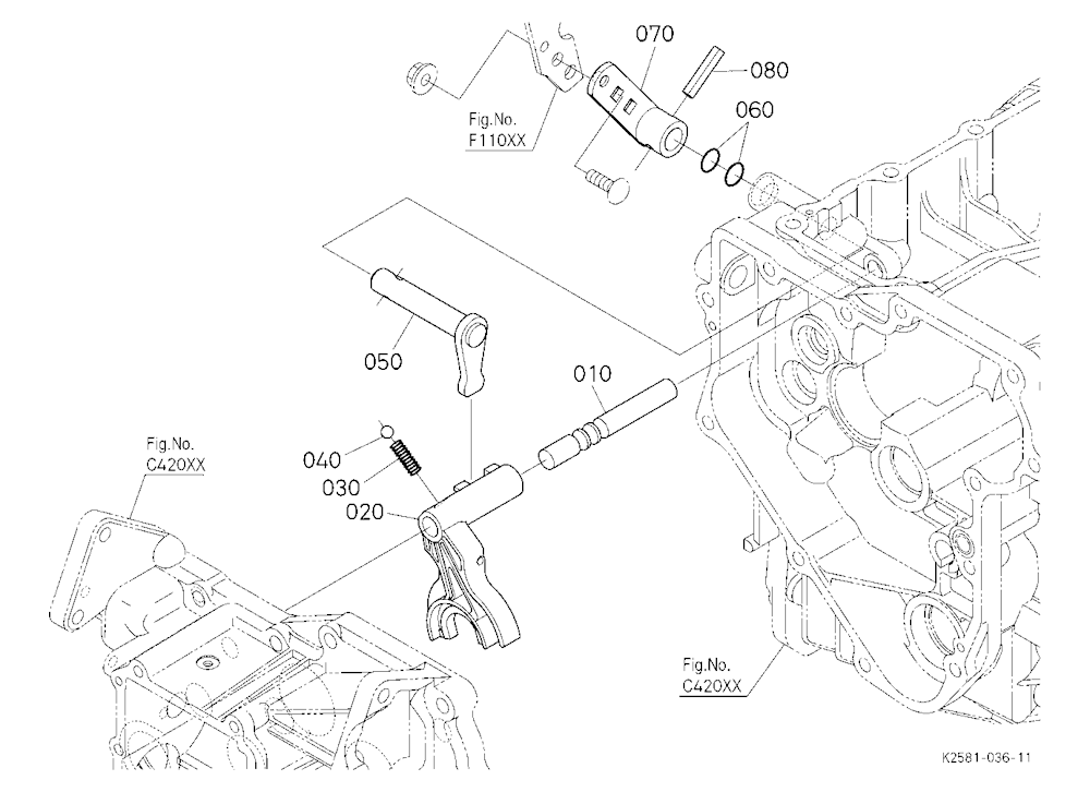 Range Gear Shift Fork