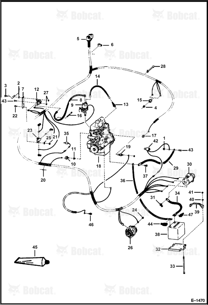 Engine Electrical Circuitry 501413003 & Above