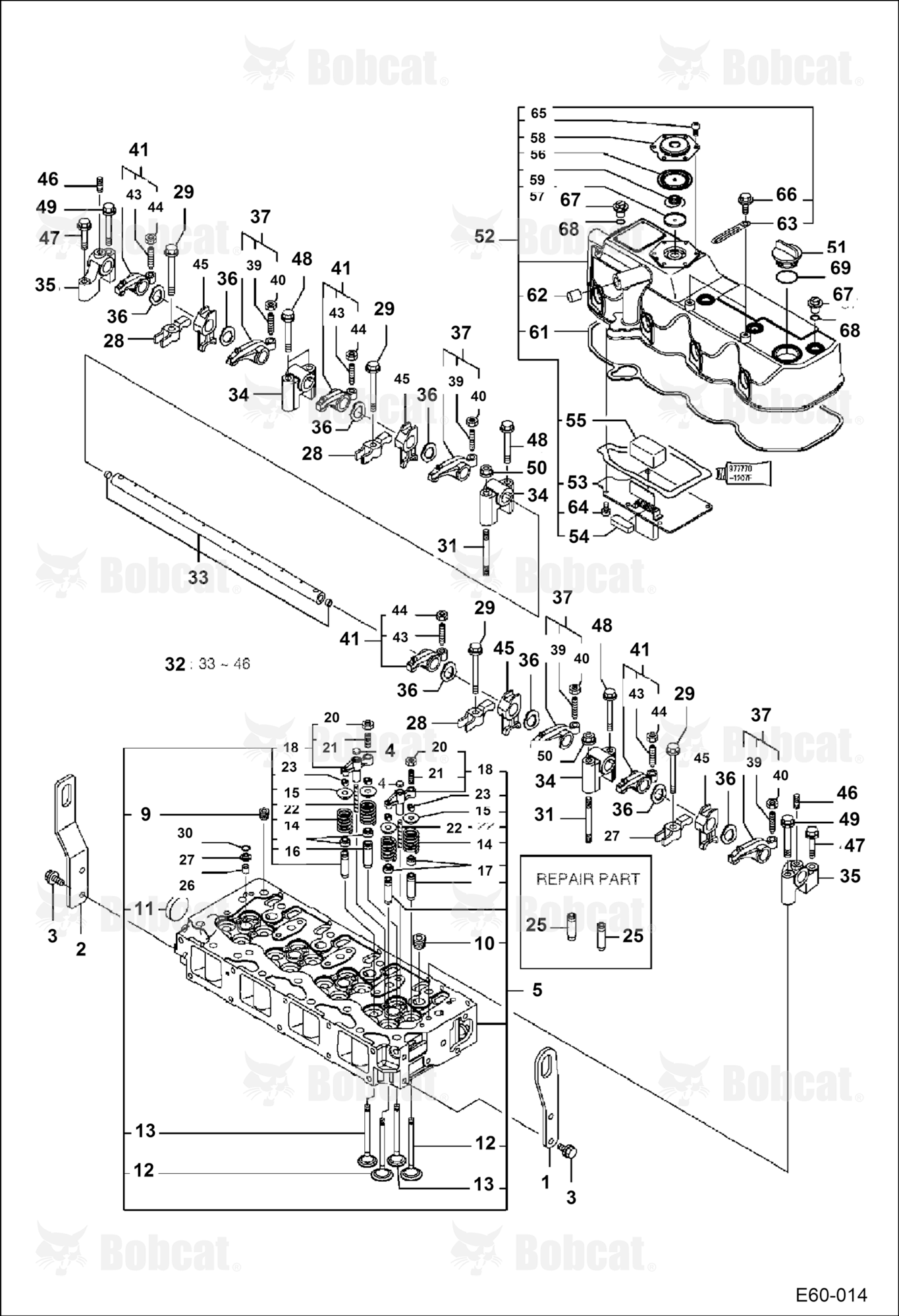 Cylinder HEAD, Valve & Rocker Arms & Cover