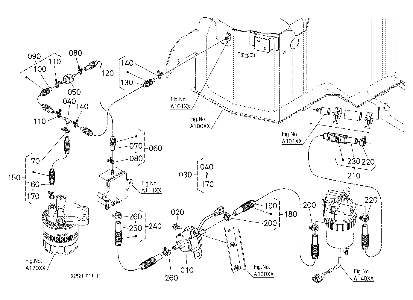 Fuel Pipe (Separator/Fuel Pump)