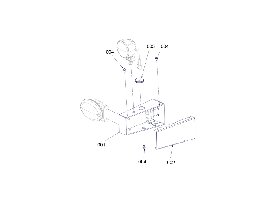 Indicator Light Mounting Assembly - Rh