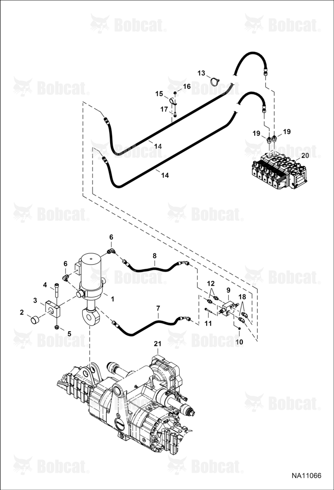 Hydraulic Circuitry (Frame Leveling)  B41811001 - B41816000