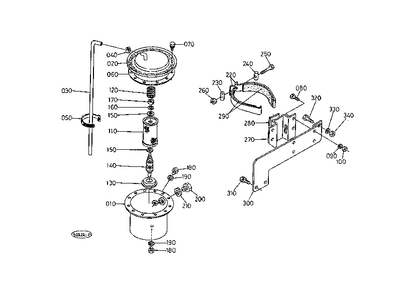Power Steering Oil Tank With Cab