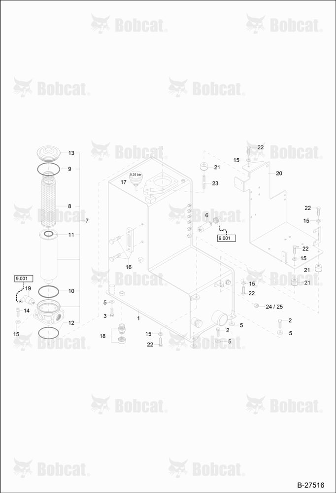 Hydraulic Oil Tank 120000A0391 & Above