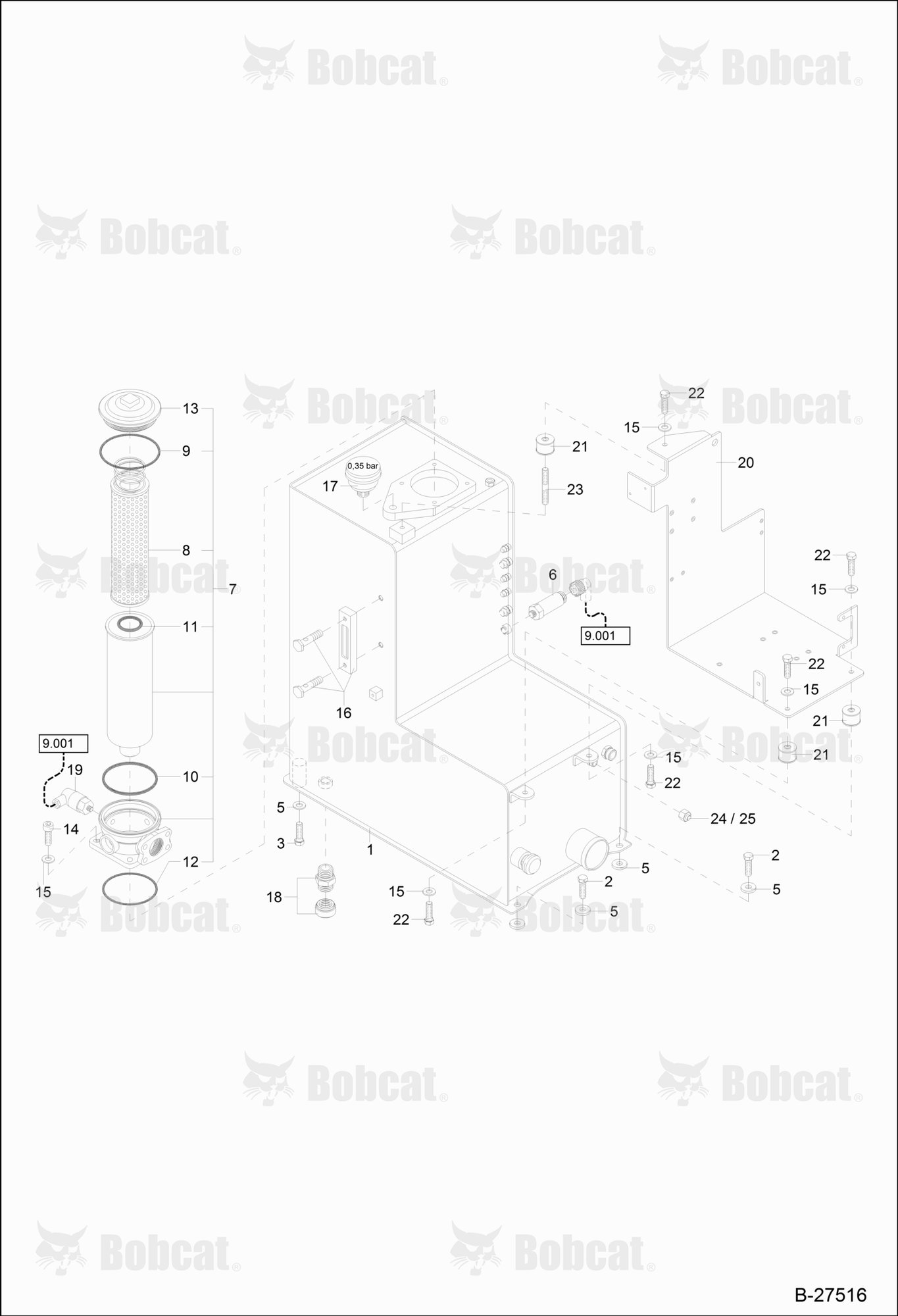 Hydraulic Oil Tank  120000A0391 & Above