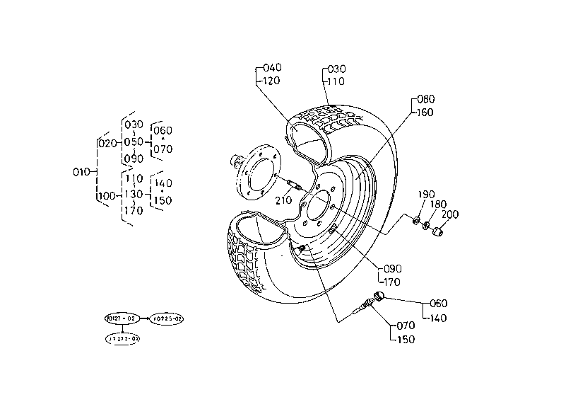 Front Wheel (212/80-D15 Pd)