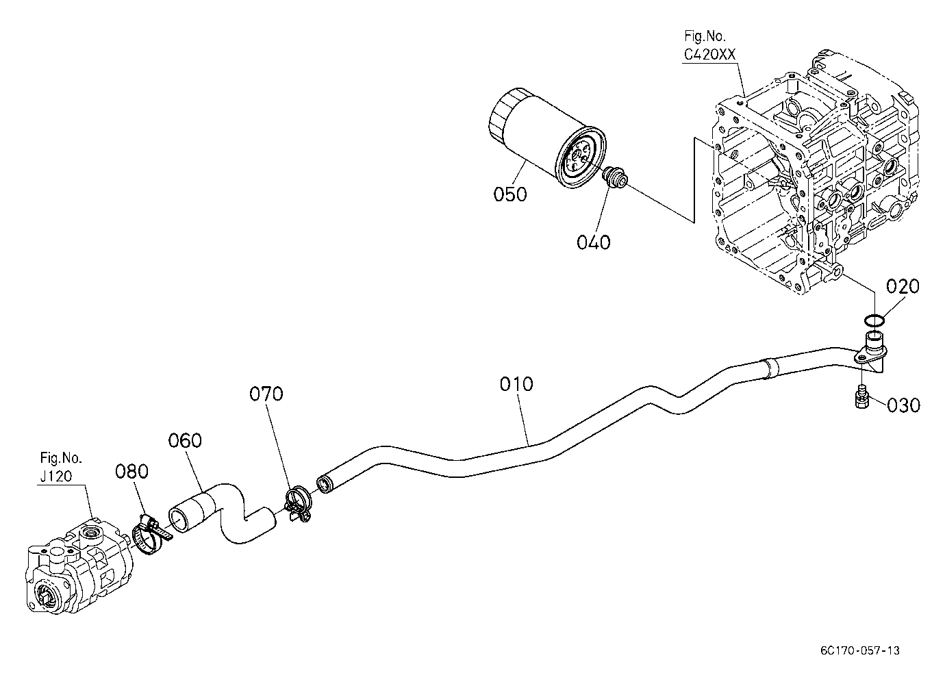 Hydraulic Oil Line(Suction)