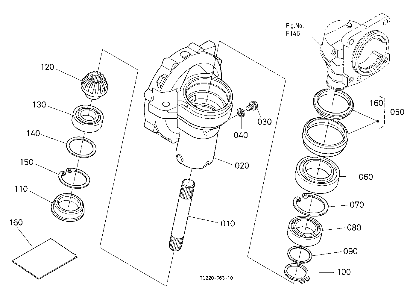 Front Axle Case Rh