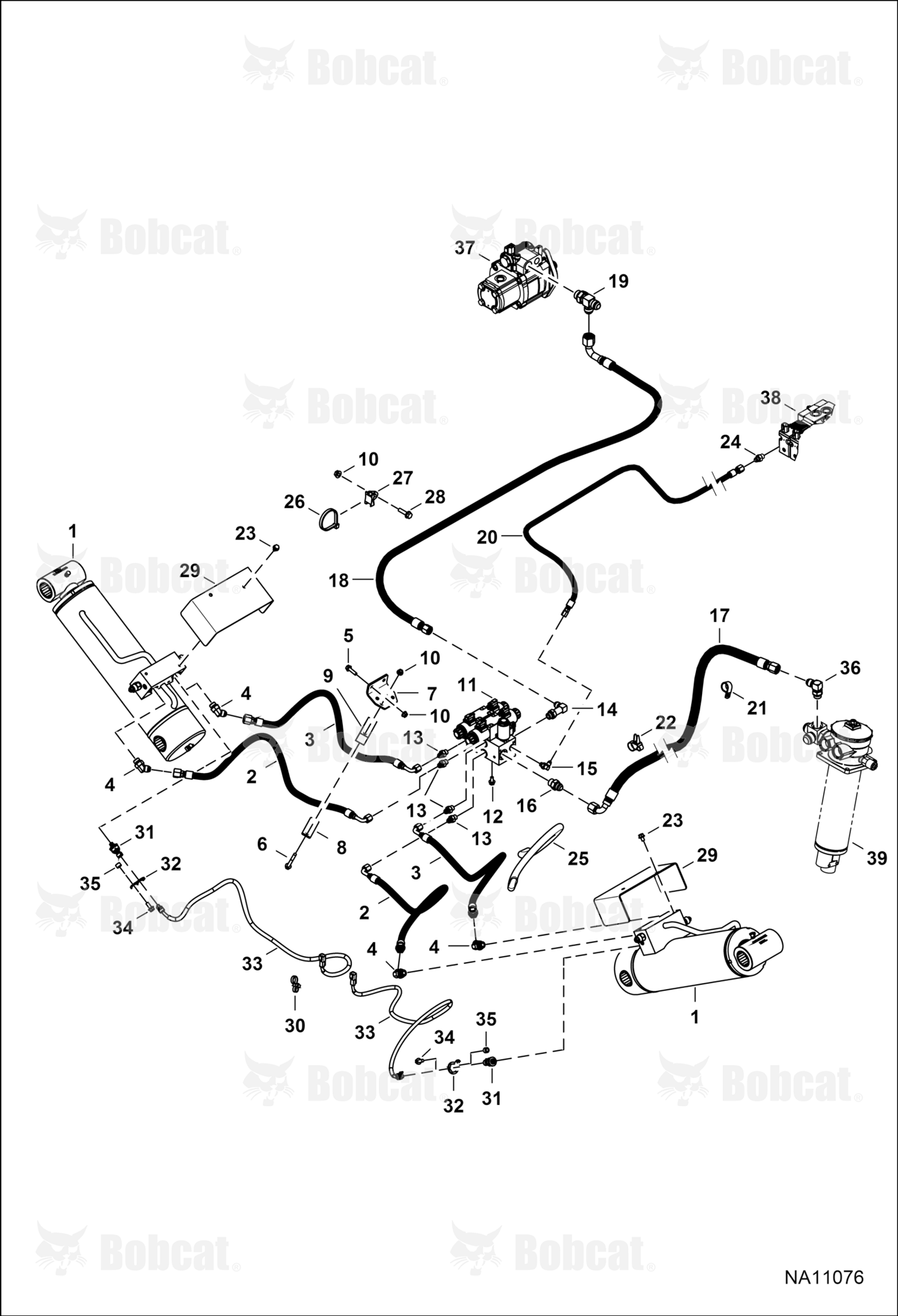 Hydraulic Circuitry (Stabilizers)  B41811001 - B41816000