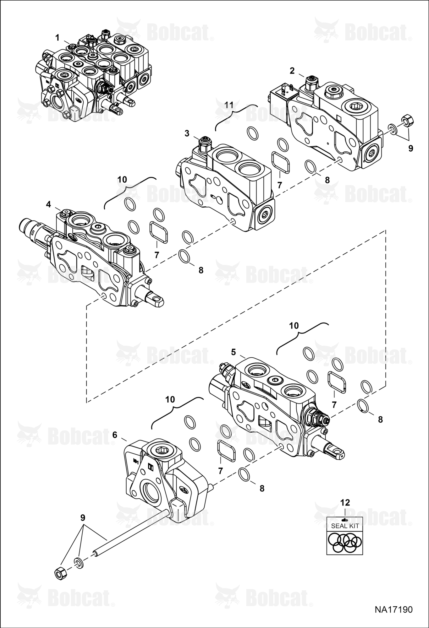 Hydraulic Control Valve (Assembly) (Loader) (Manual Controls)