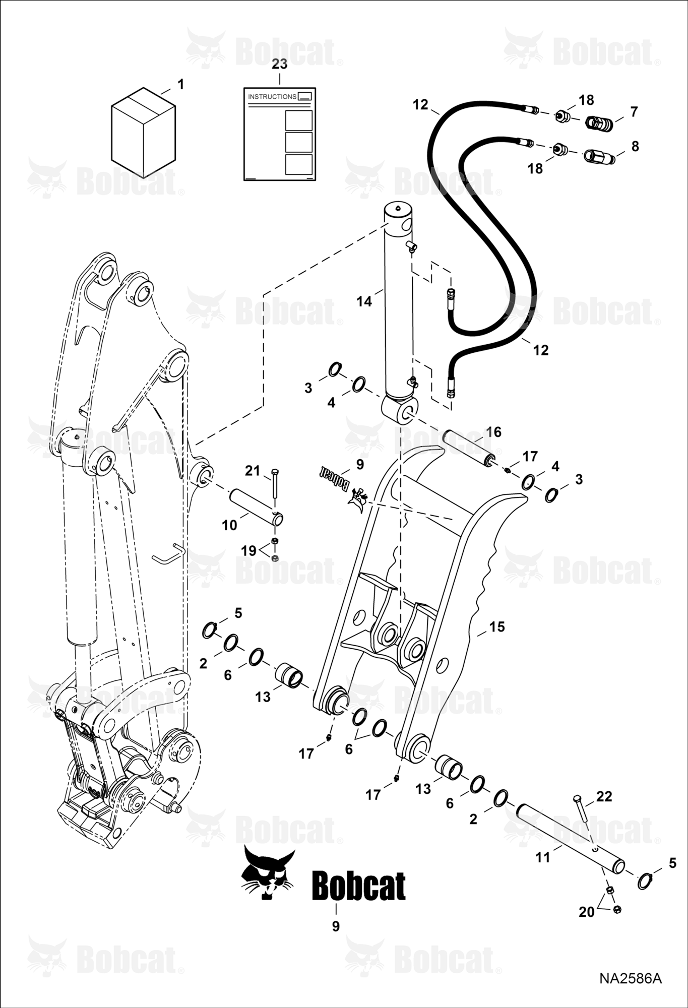 Clamp (Kit) (R2-Series E42) (W/X-Change) (Class 3)  AJ6B00101 & Above
