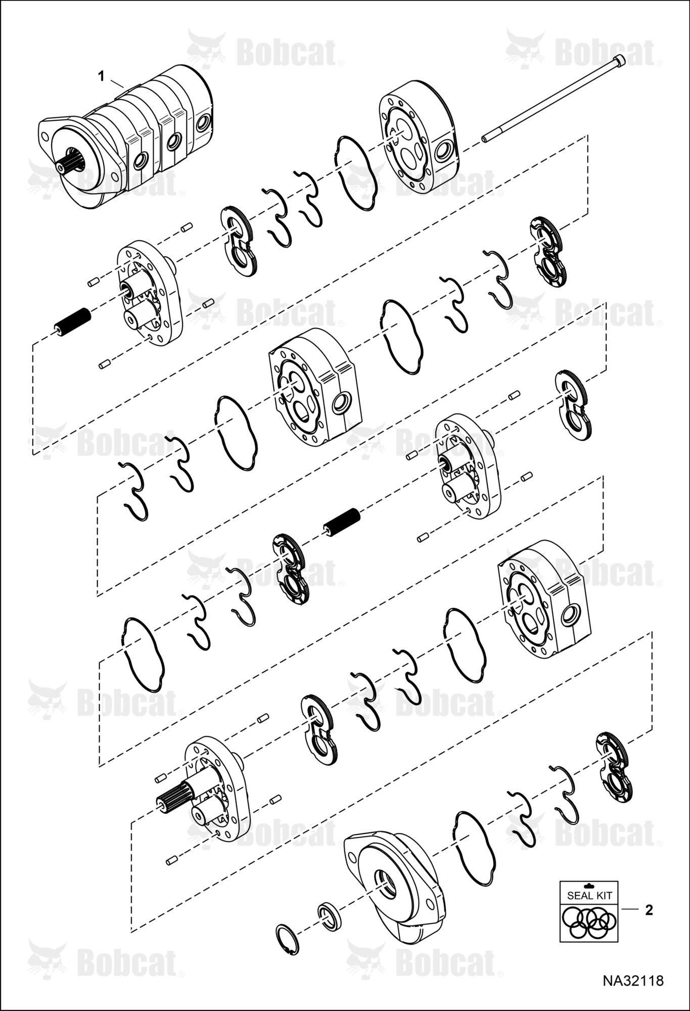 Gear Pump (Triple)  B53A13001 & Above