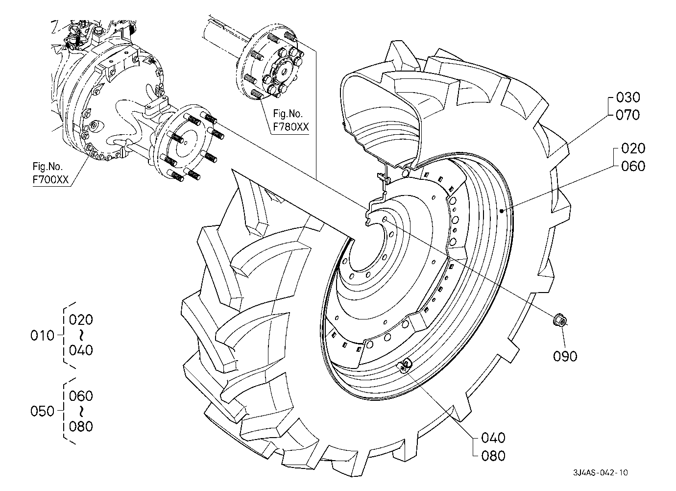 Rear Wheel (480/80R42) [Firestone]