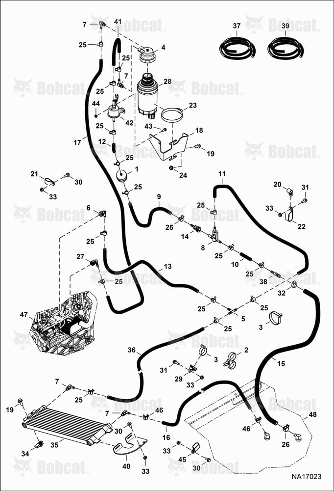 Engine & Attaching Parts (Fuel System) B41A11029 - B41A16027, B41C15054 - B41C16029