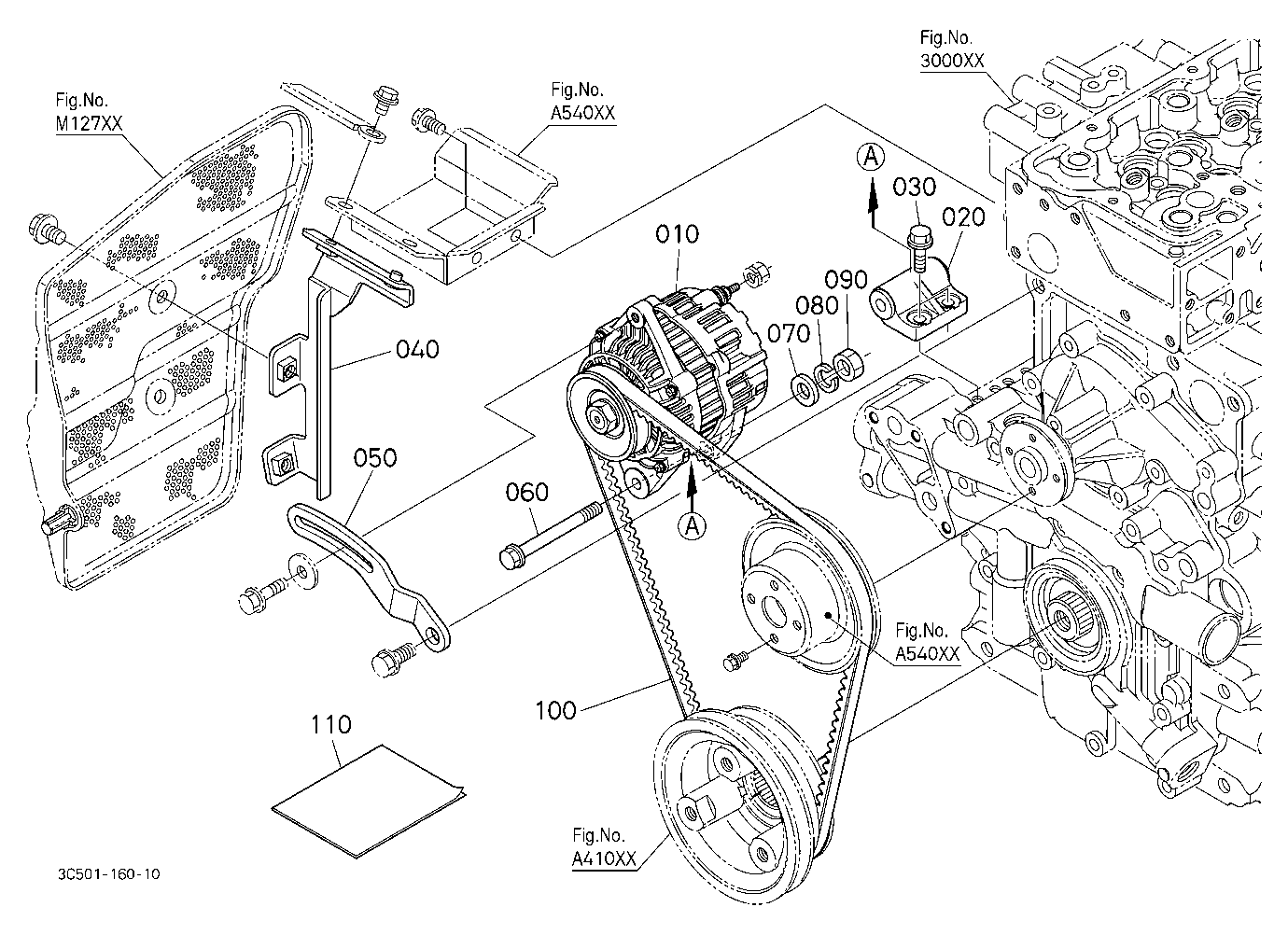Alternator Kit [A] [Old] (W/G No.M7624) [Option]