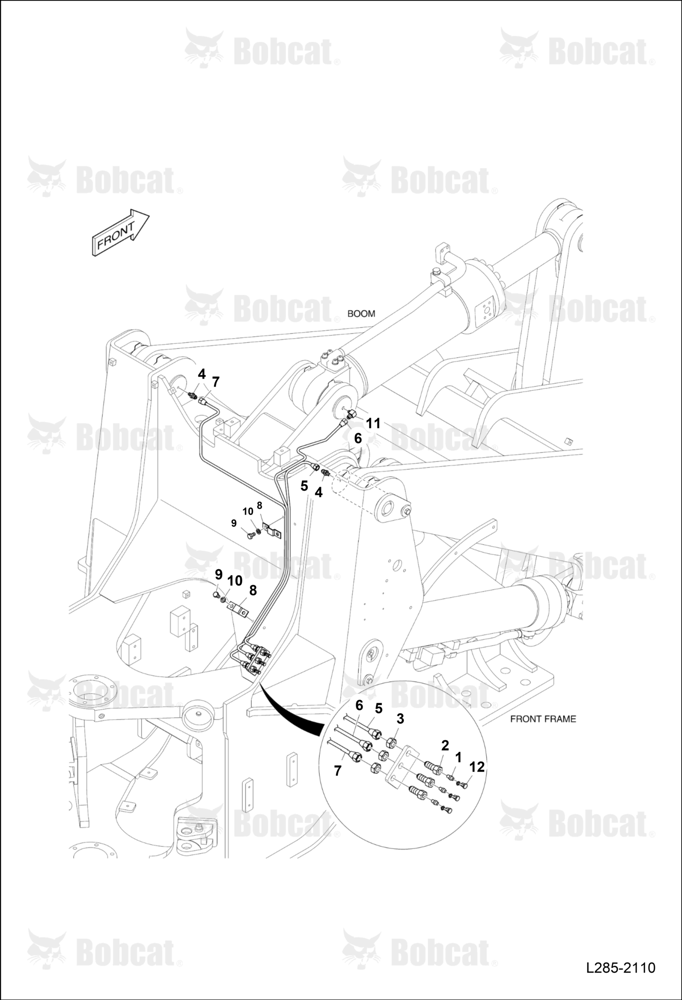Front Lubrication Piping