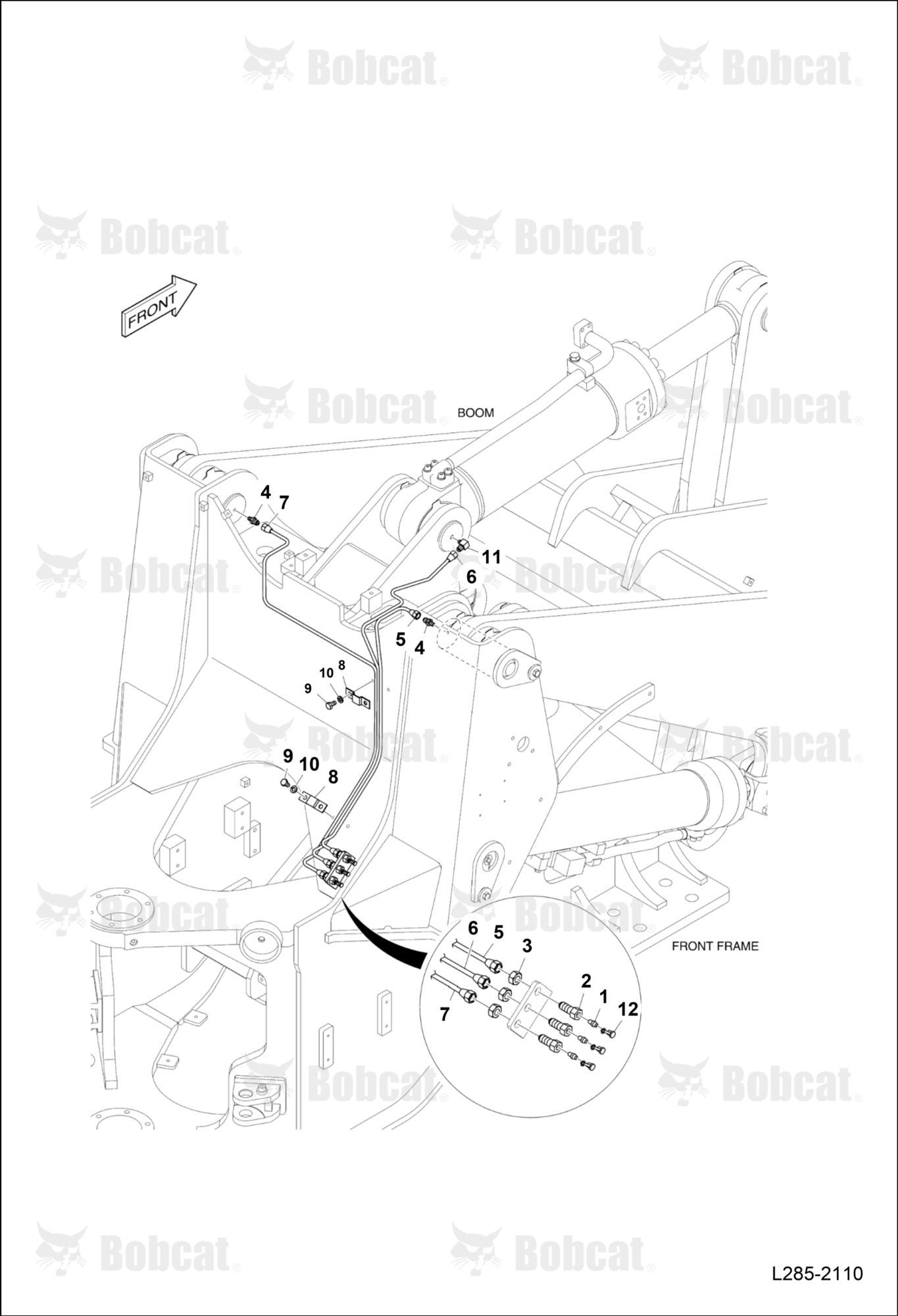 Front Lubrication Piping