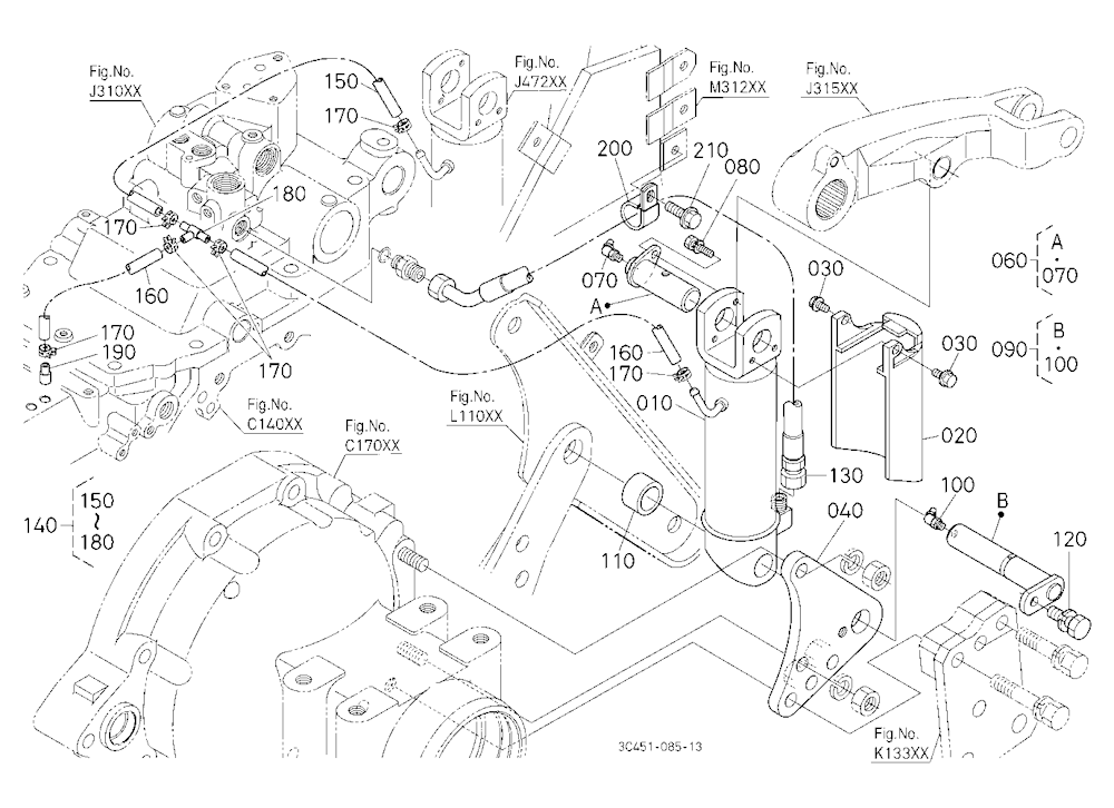 3P-Lift Assist Cylinder Lh