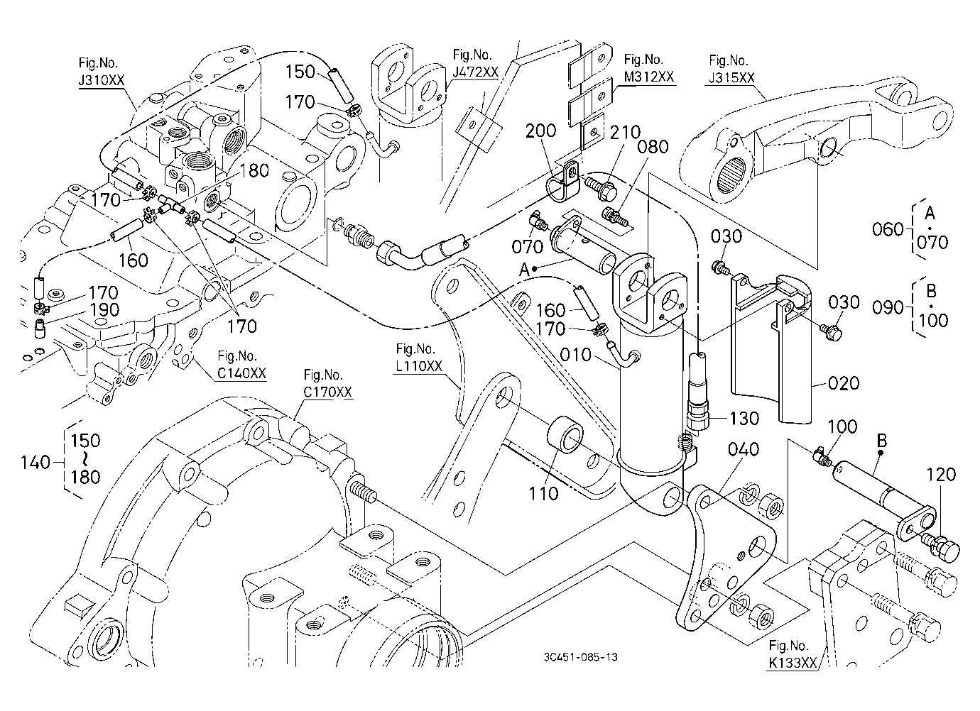 3P-Lift Assist Cylinder Lh