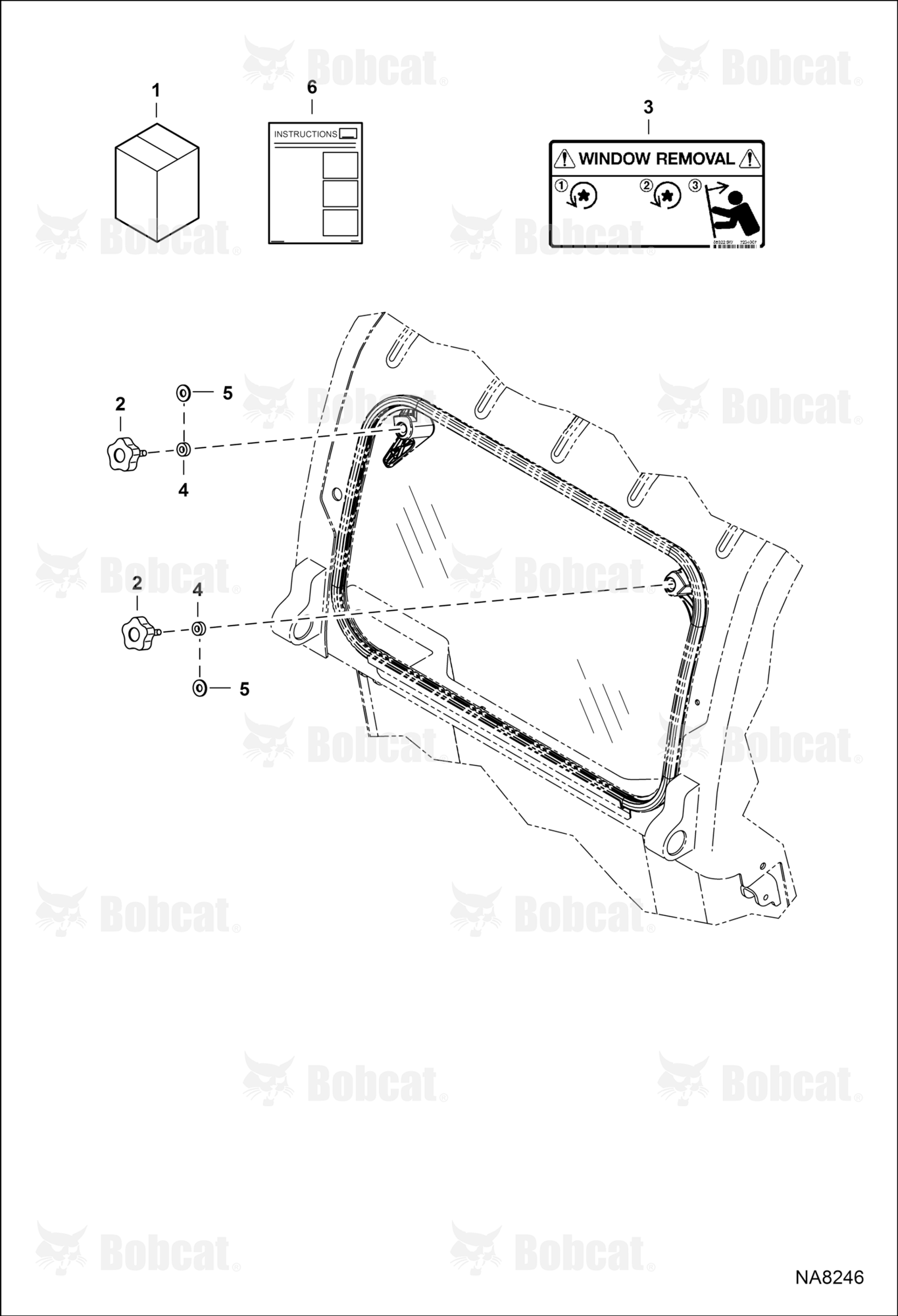 CAB Windows (Rear Window Removal Kit)