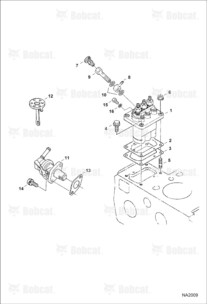 Injection Pump (Gray) (Engine Serial # D1703-7****** or D1703-8******)