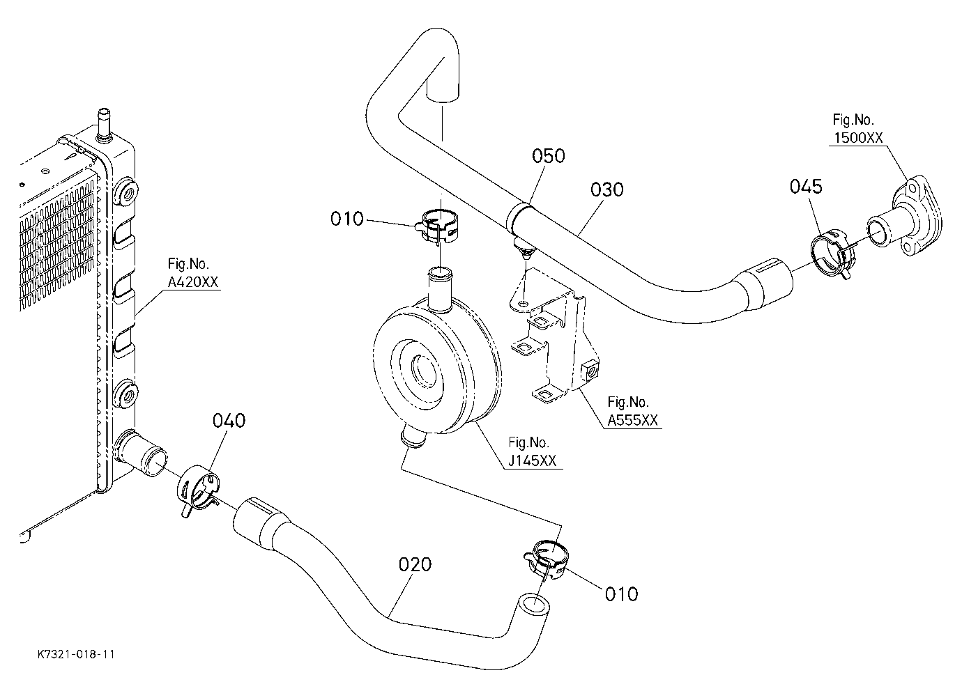 Water Pipe (Oil Cooler)