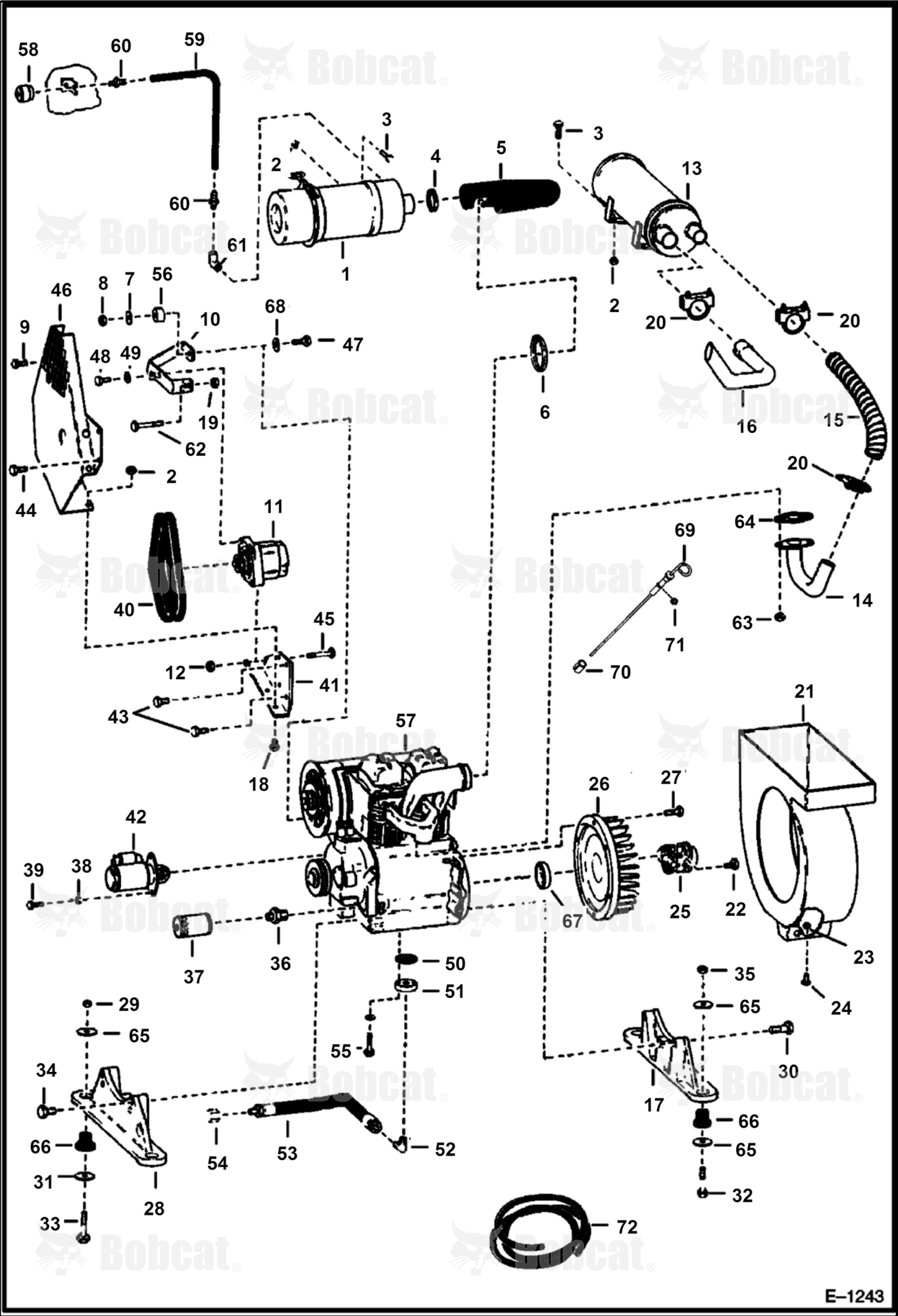 Engine & Attaching Parts (Deutz 511)  499911001 - 499913999, 500611001 - 500613999