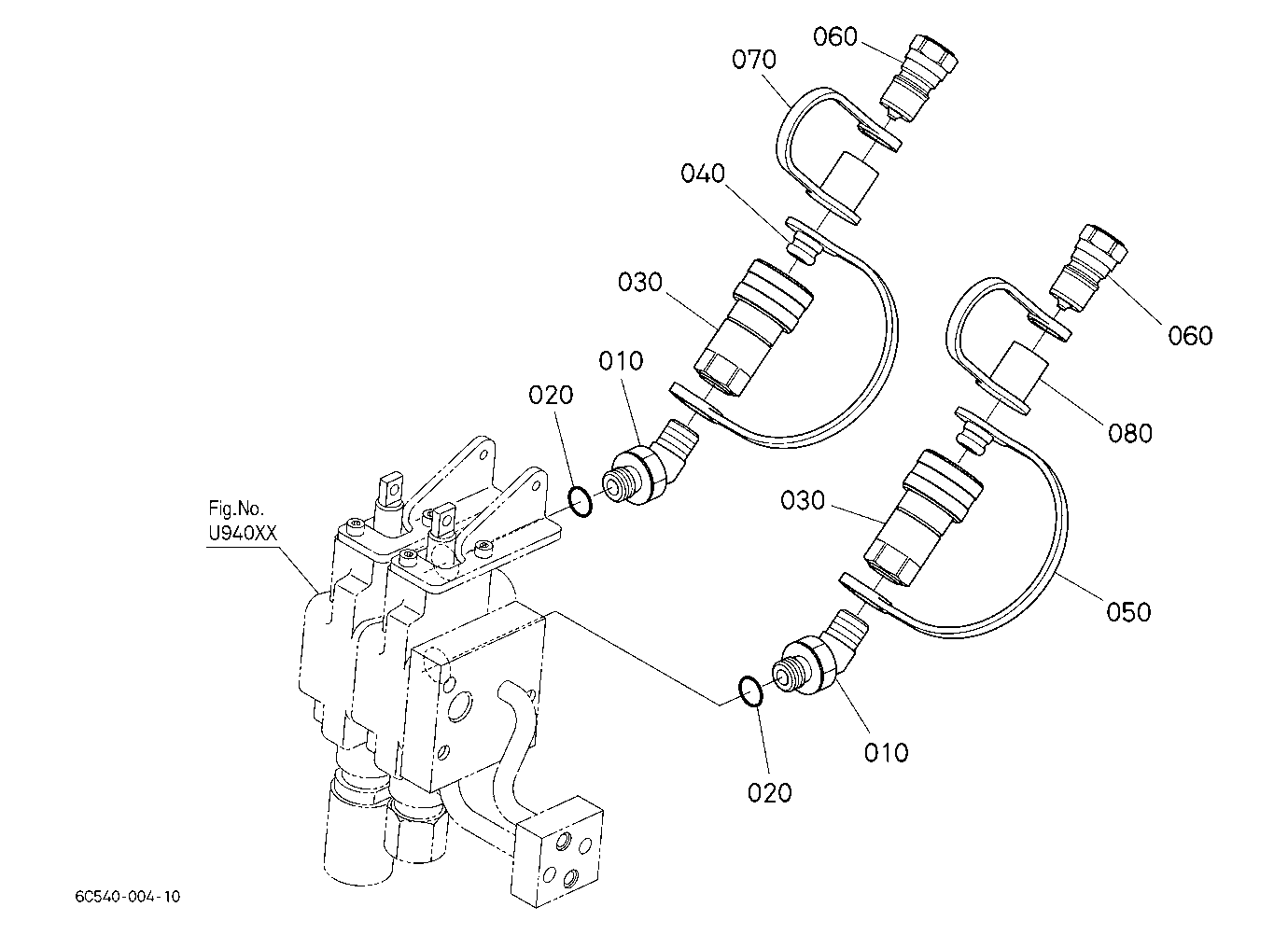 Auxiliary Control Valve Coupler (2Nd)(W/G No.B1655