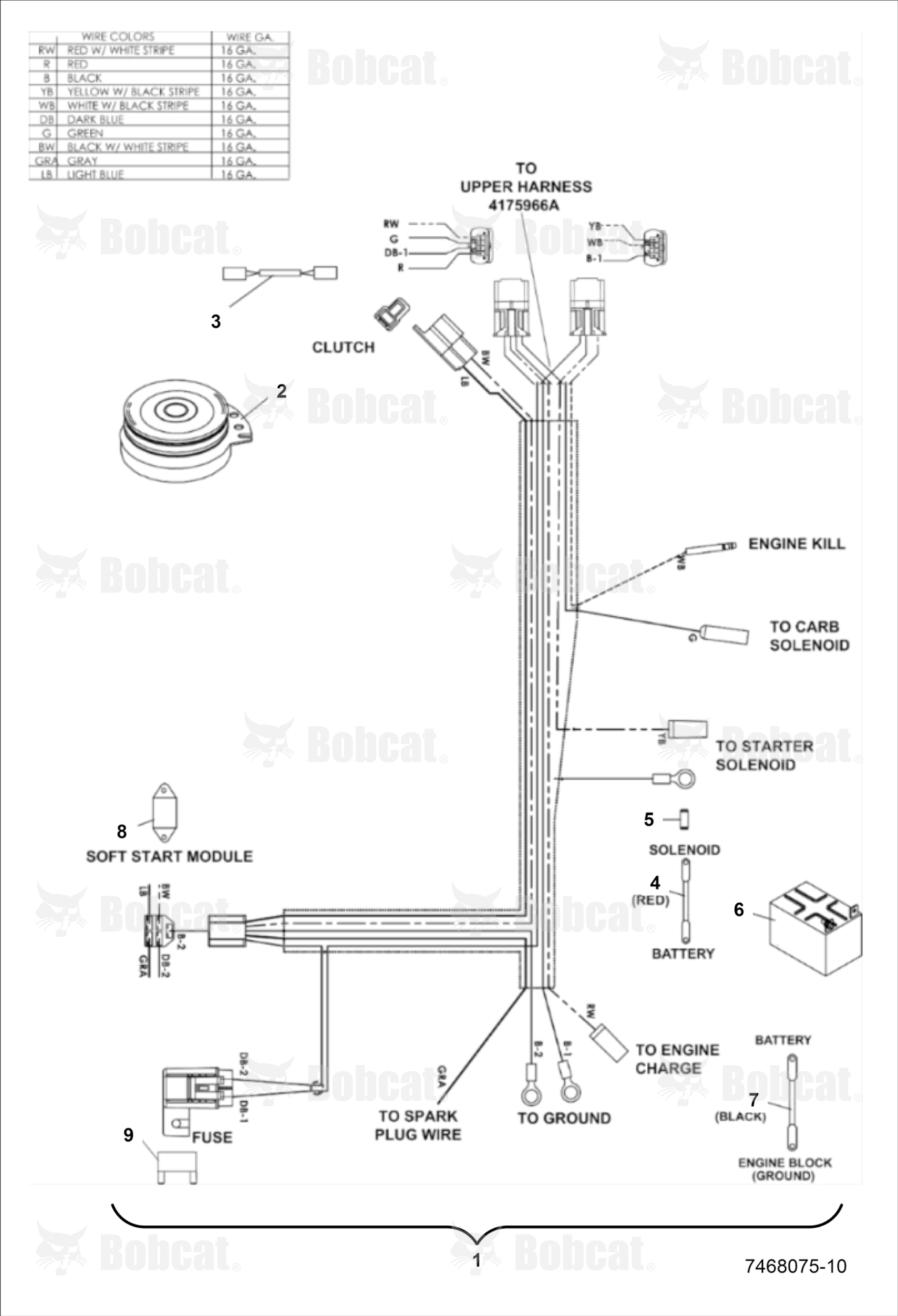 NON-EFI Lower Wire Harness