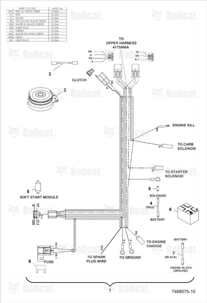 NON-EFI Lower Wire Harness
