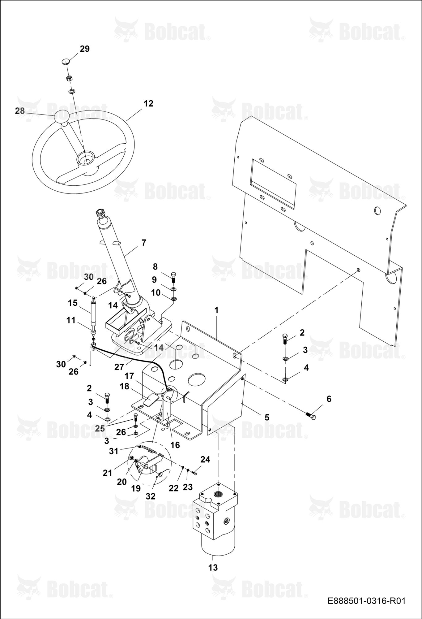 Steering Column and Unit  B45311000 - B45311018