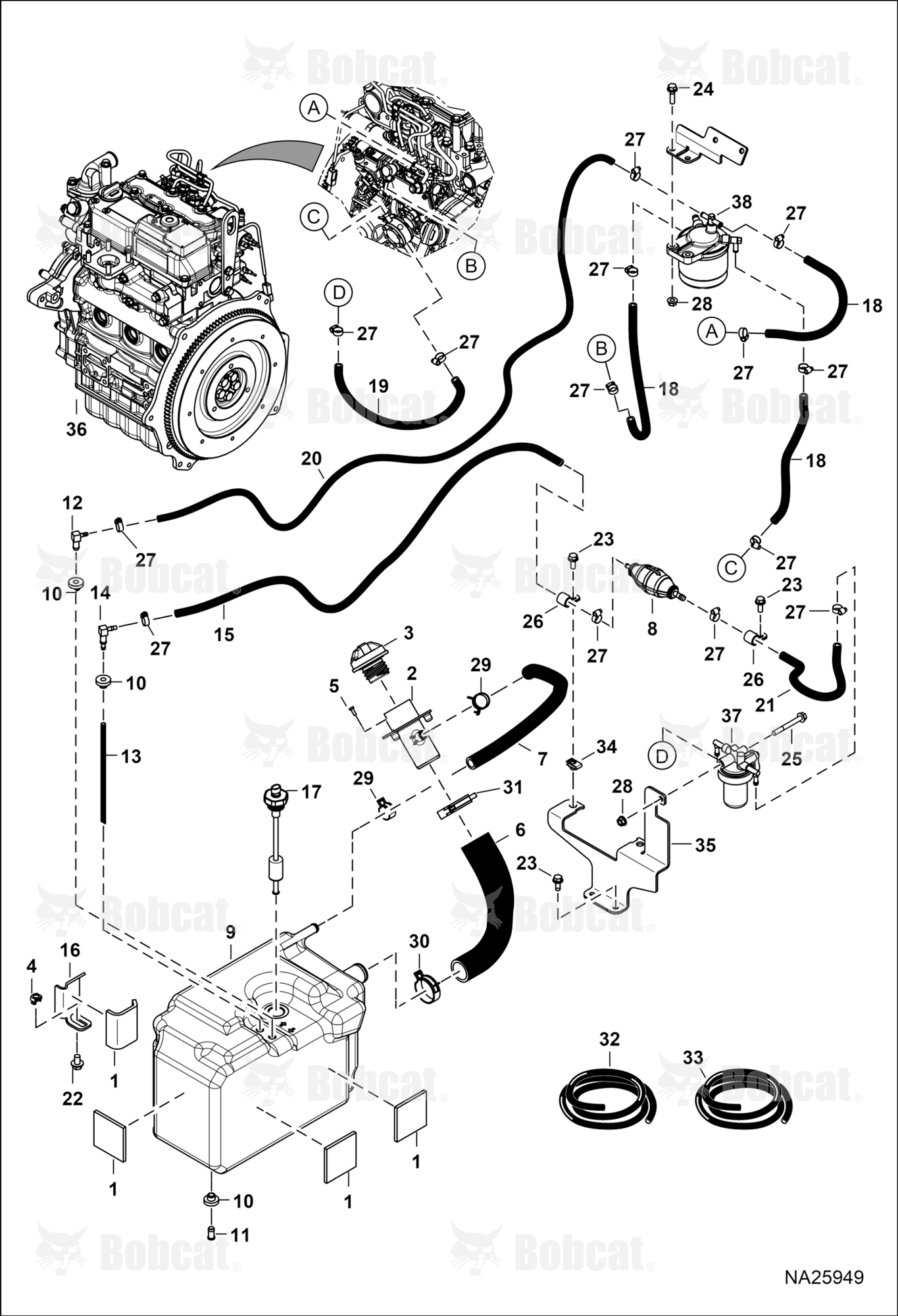 Engine & Attaching Parts (Fuel System)