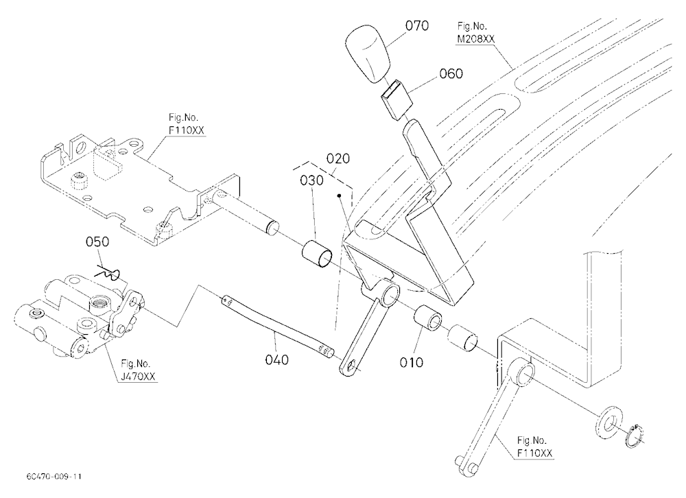 Pto Gear Shift Lever
