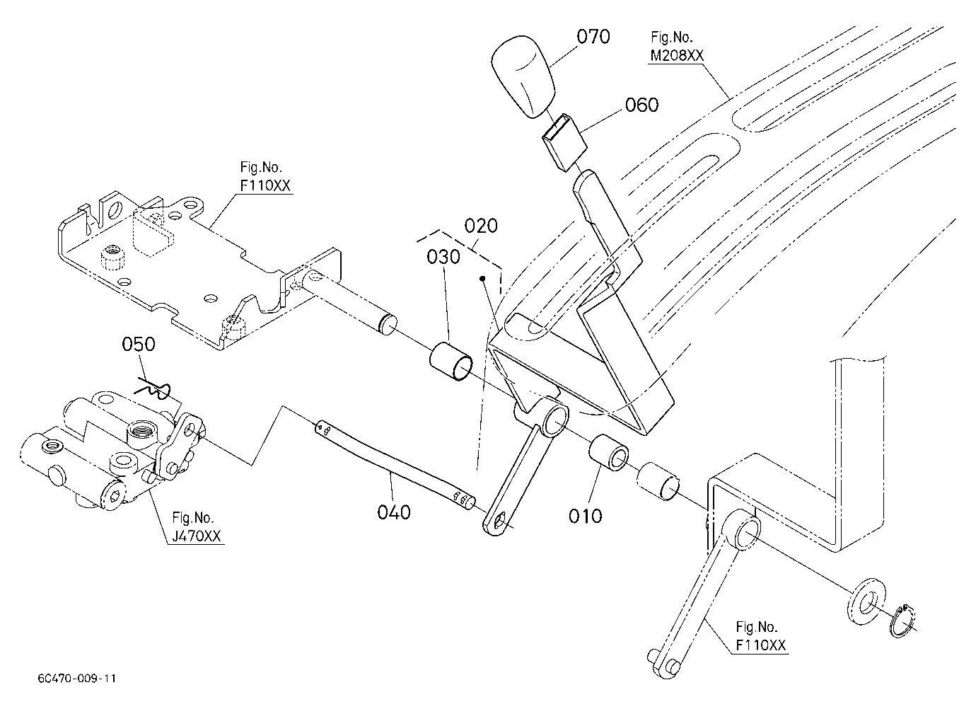 Pto Gear Shift Lever