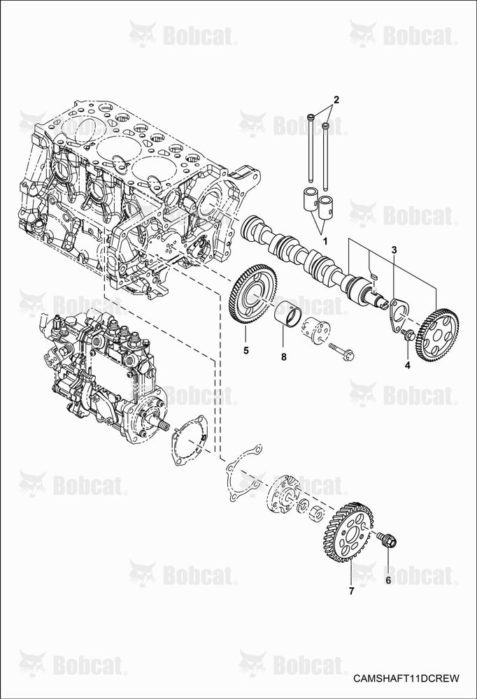 ENGINE, Camshaft & Driving Gear