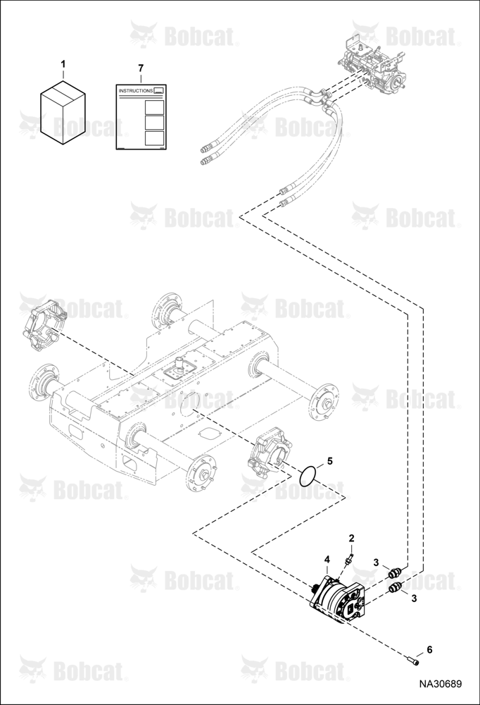 Drive Motor Replacement Kit (1 Speed)