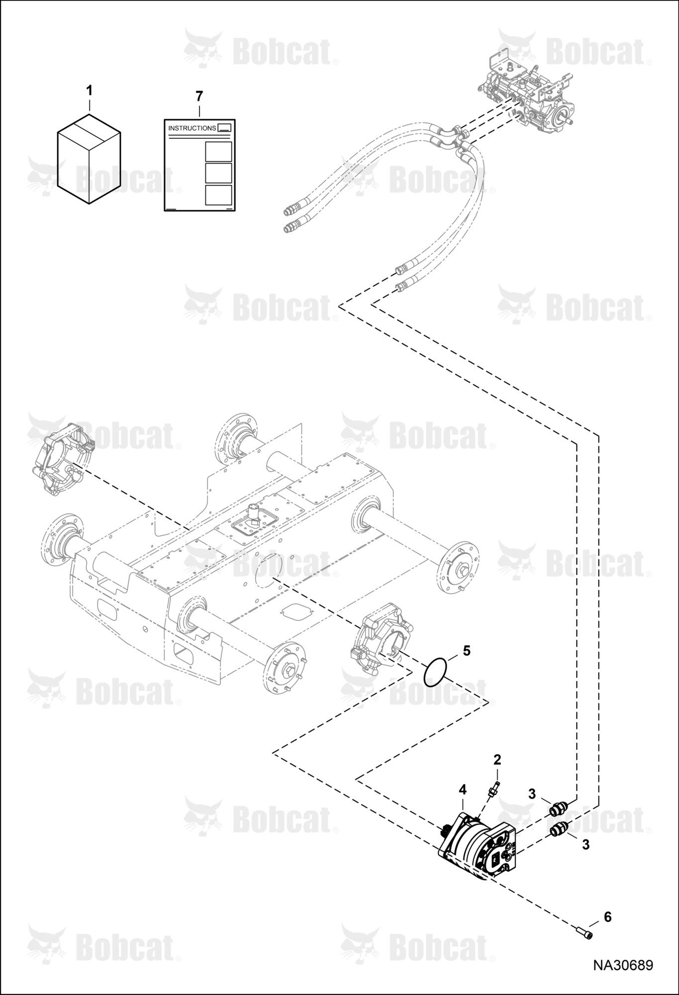 Drive Motor Replacement Kit (1 Speed)