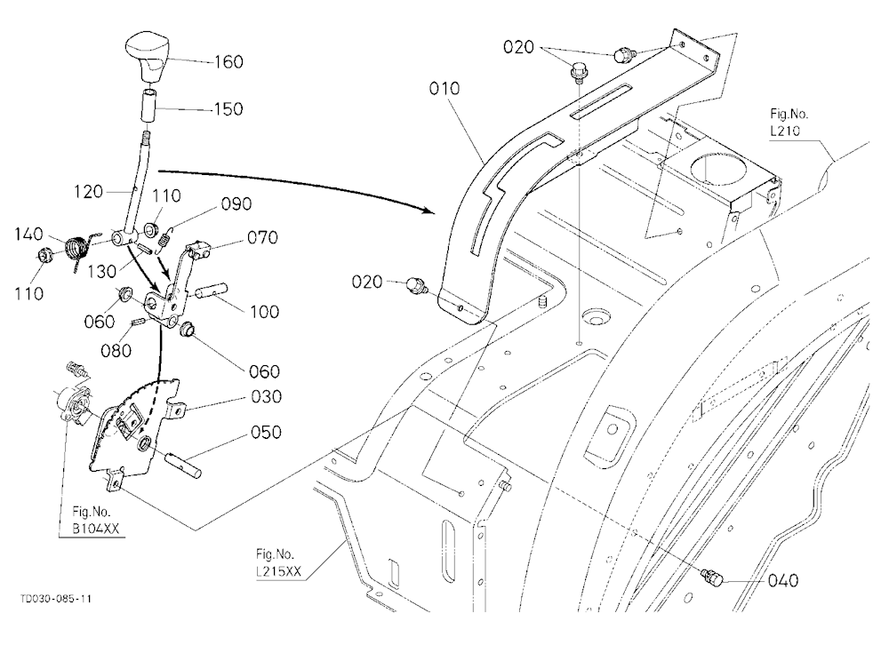 Main Gear Shift Lever [Gst Type] [Rops Type]