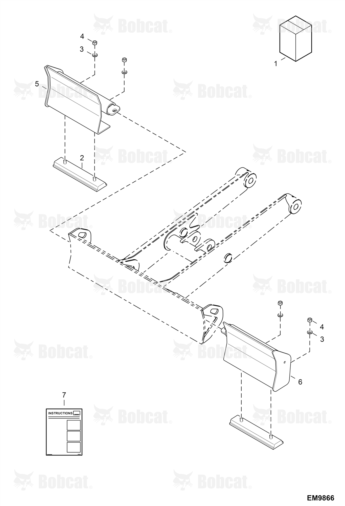 Blade Extensions Kit (Pad) (Only For Expandable Long Blade)  AHNM11469 & Above