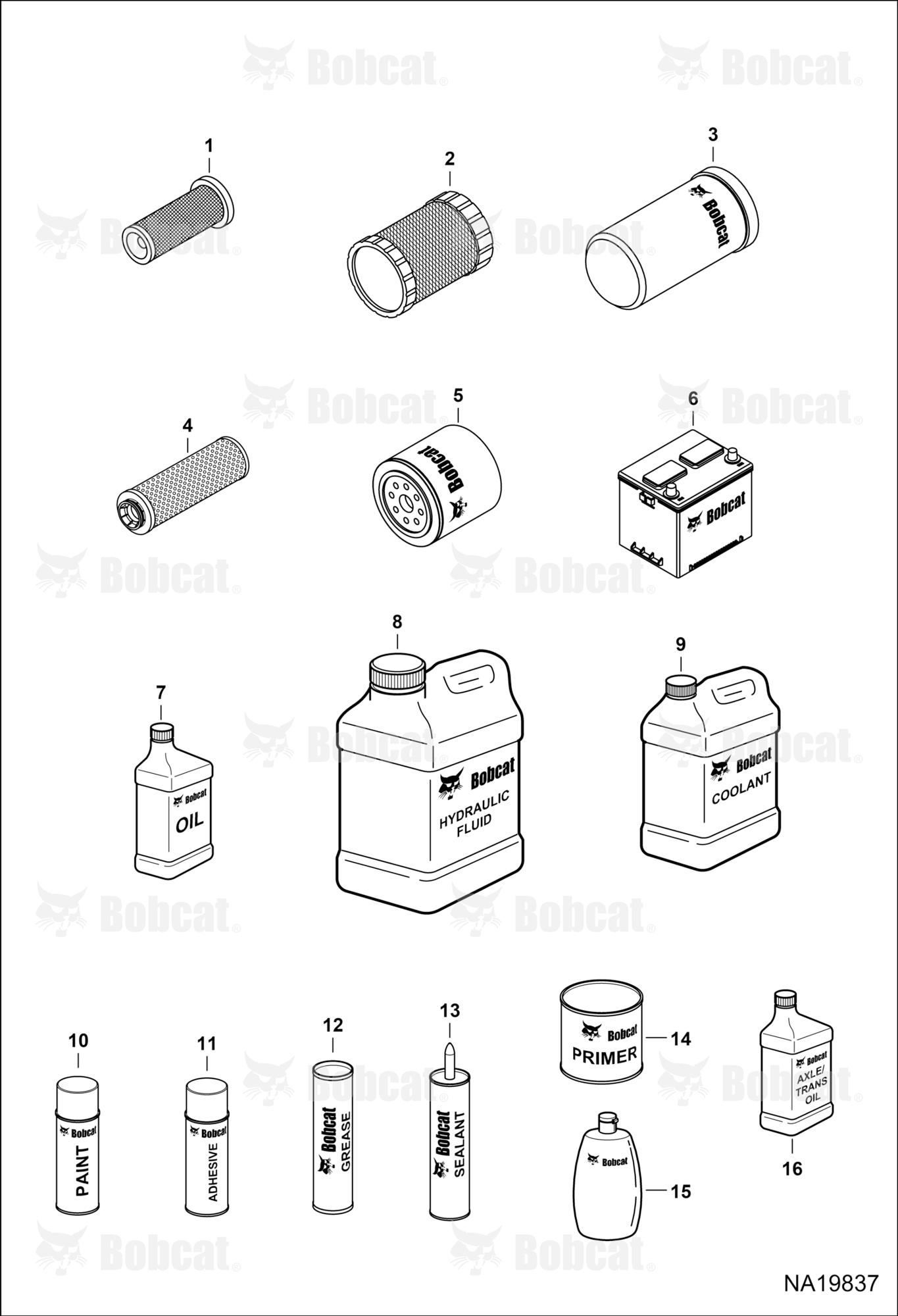 Maintenance Items (Service Parts)