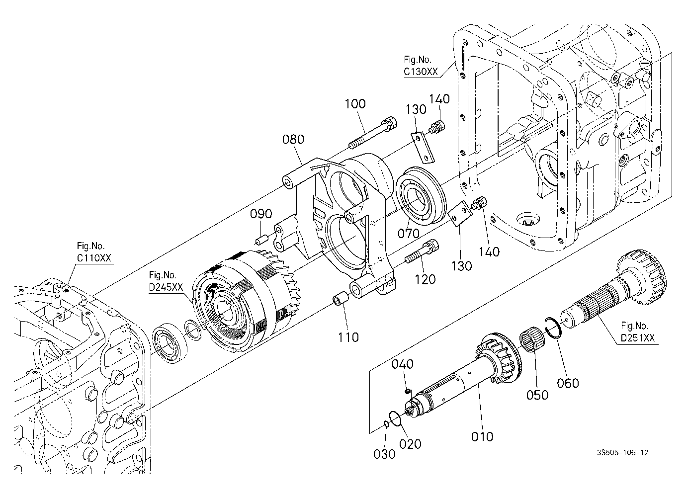 Range Gear Shaft (Front)