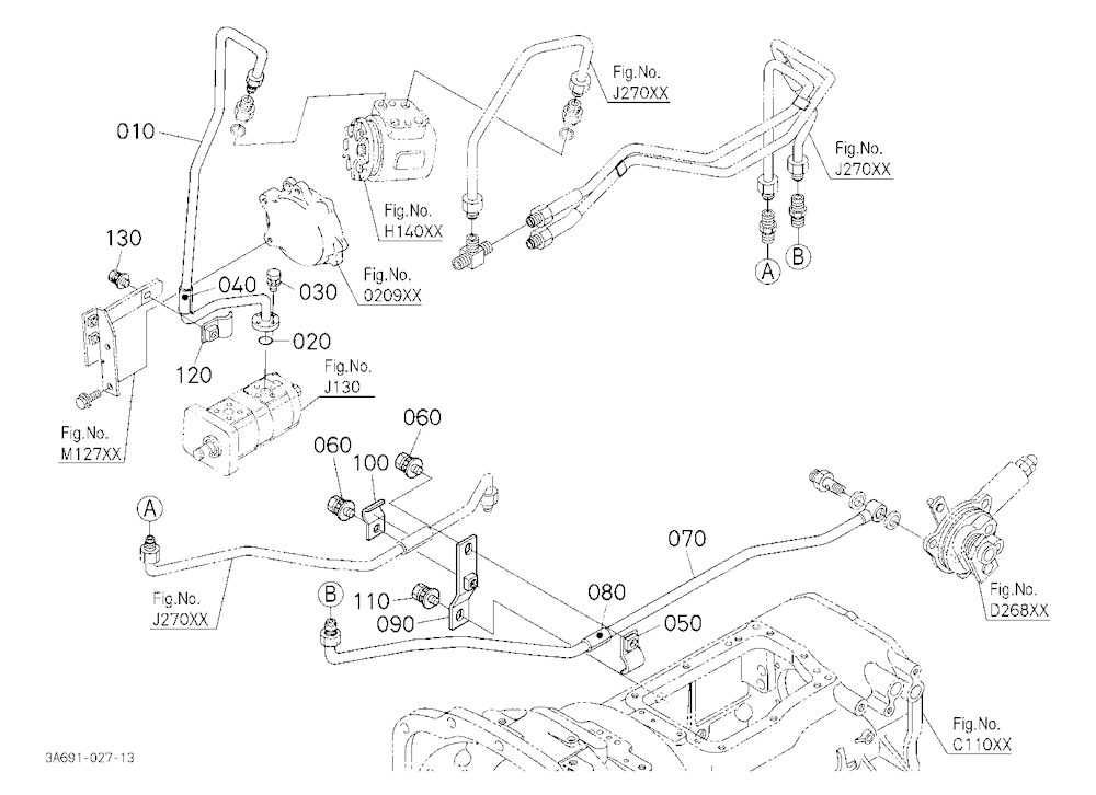Hydraulic Oil Line (Steering/Pto/Shuttle) [Cab Typ